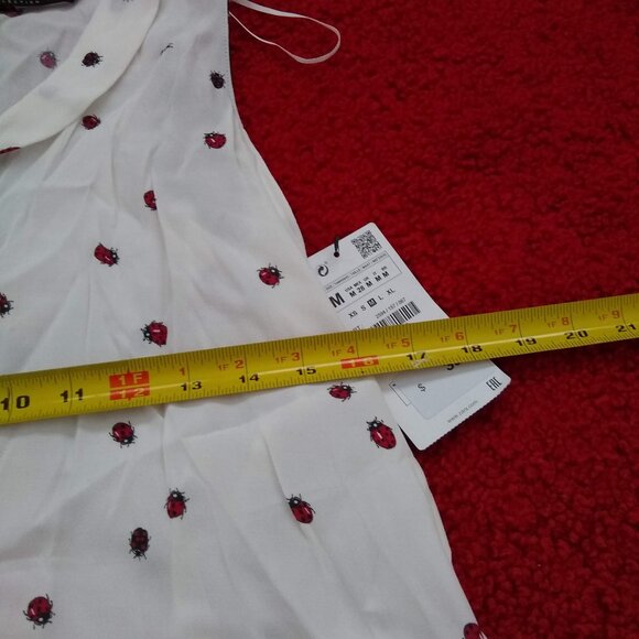 Zara sleeveless blouse top ladybugs NWT - Picture 7 of 9